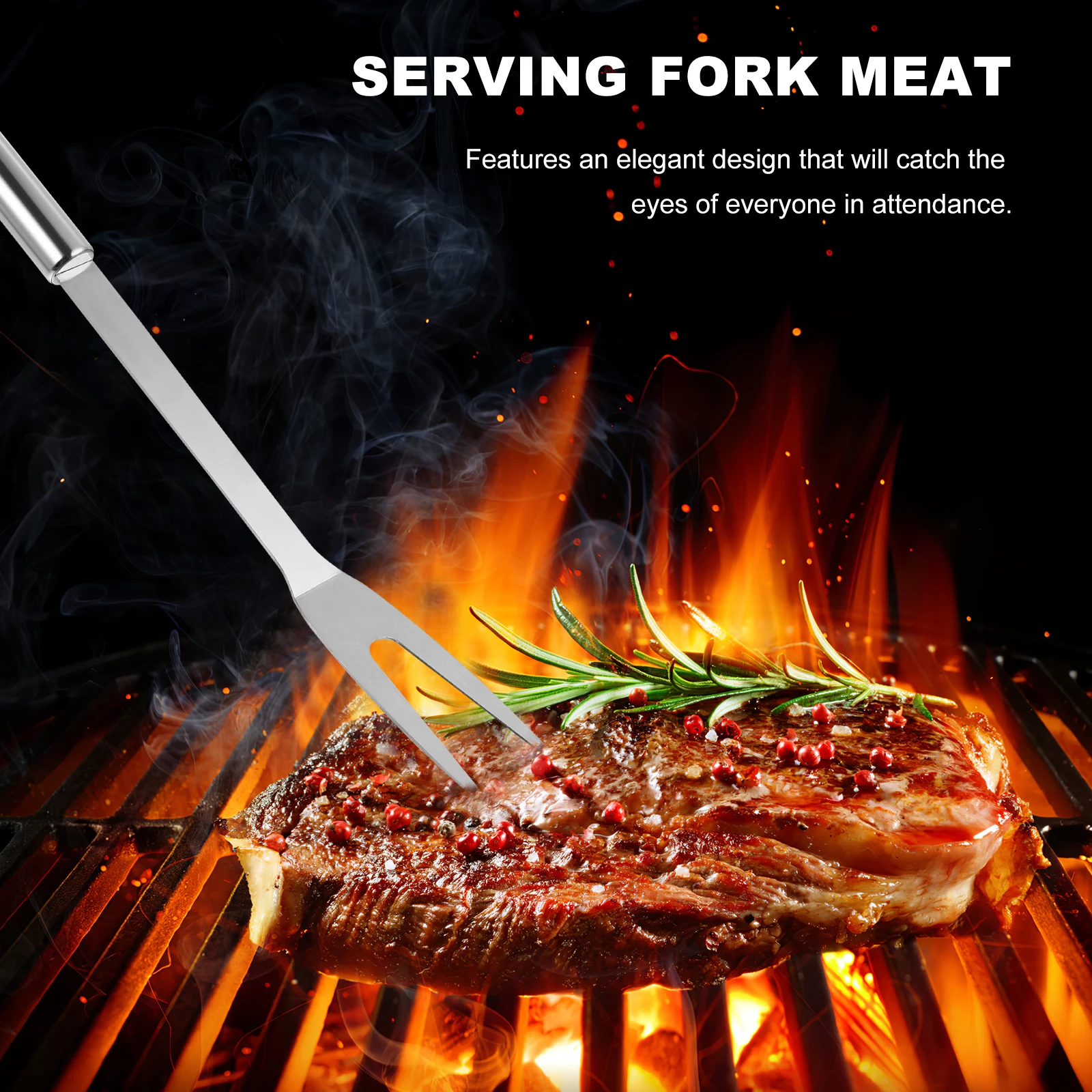 Stainless Steel Fork 2 Prong Bbq Forks Stainless Steel Tines BBQ Fork Cooking Grill Portable Kitchen Tool Durable Safe
Stainless Steel Fork 2 Prong Bbq Forks Stainless Steel Tines BBQ Fork Cooking Grill Portable Kitchen Tool Durable Safe