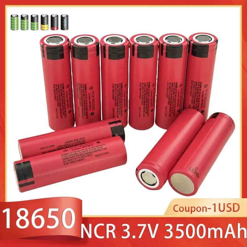100% Original Bateri recargable de 3.7V 3500mAh NCR18650GA alta descarga18650 adecuada para todo tipo de productos electroicos
100% Original Bateri recargable de 3.7V 3500mAh NCR18650GA alta descarga18650 adecuada para todo tipo de productos electroicos