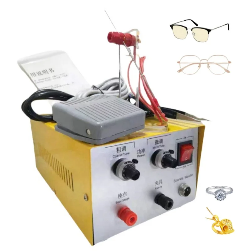 Jewelry Spot Welder Pulse Sparkle Welding Machine for Necklace Ring Butt Handheld Welder Machine
Jewelry Spot Welder Pulse Sparkle Welding Machine for Necklace Ring Butt Handheld Welder Machine