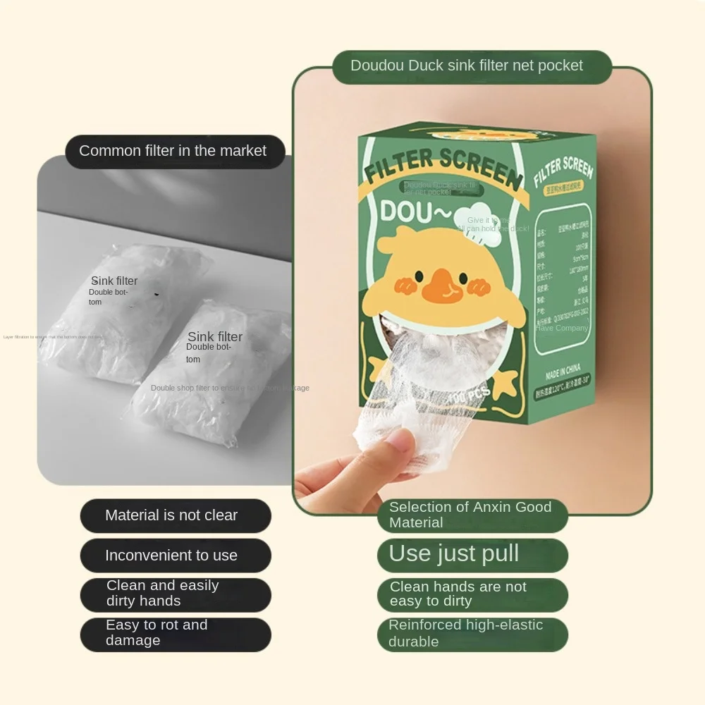 100Pcs New Polyester Fiber Sink Filter Screen Prevent Blockage Wall Mount Drainage Net Disposable White Filter Mesh Bag Dishsink
100Pcs New Polyester Fiber Sink Filter Screen Prevent Blockage Wall Mount Drainage Net Disposable White Filter Mesh Bag Dishsink