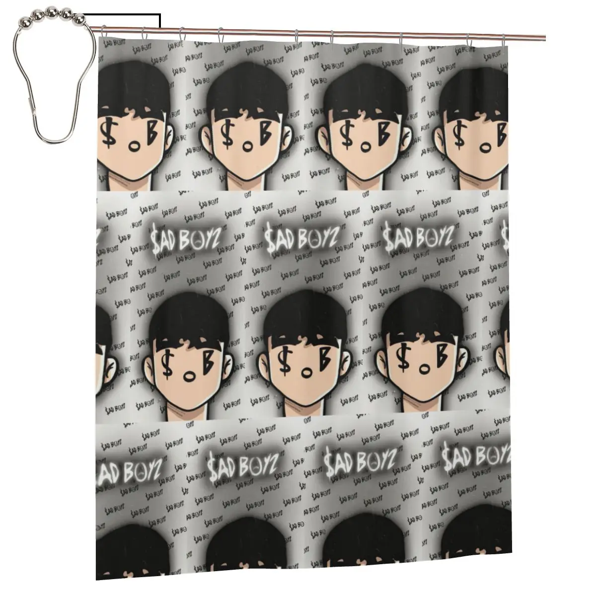 Junior H Sad Boyz Corridos Tumbados Mexico Shower Curtain Bathroom Polyester Waterproof Bath Curtains with Hooks
Junior H Sad Boyz Corridos Tumbados Mexico Shower Curtain Bathroom Polyester Waterproof Bath Curtains with Hooks