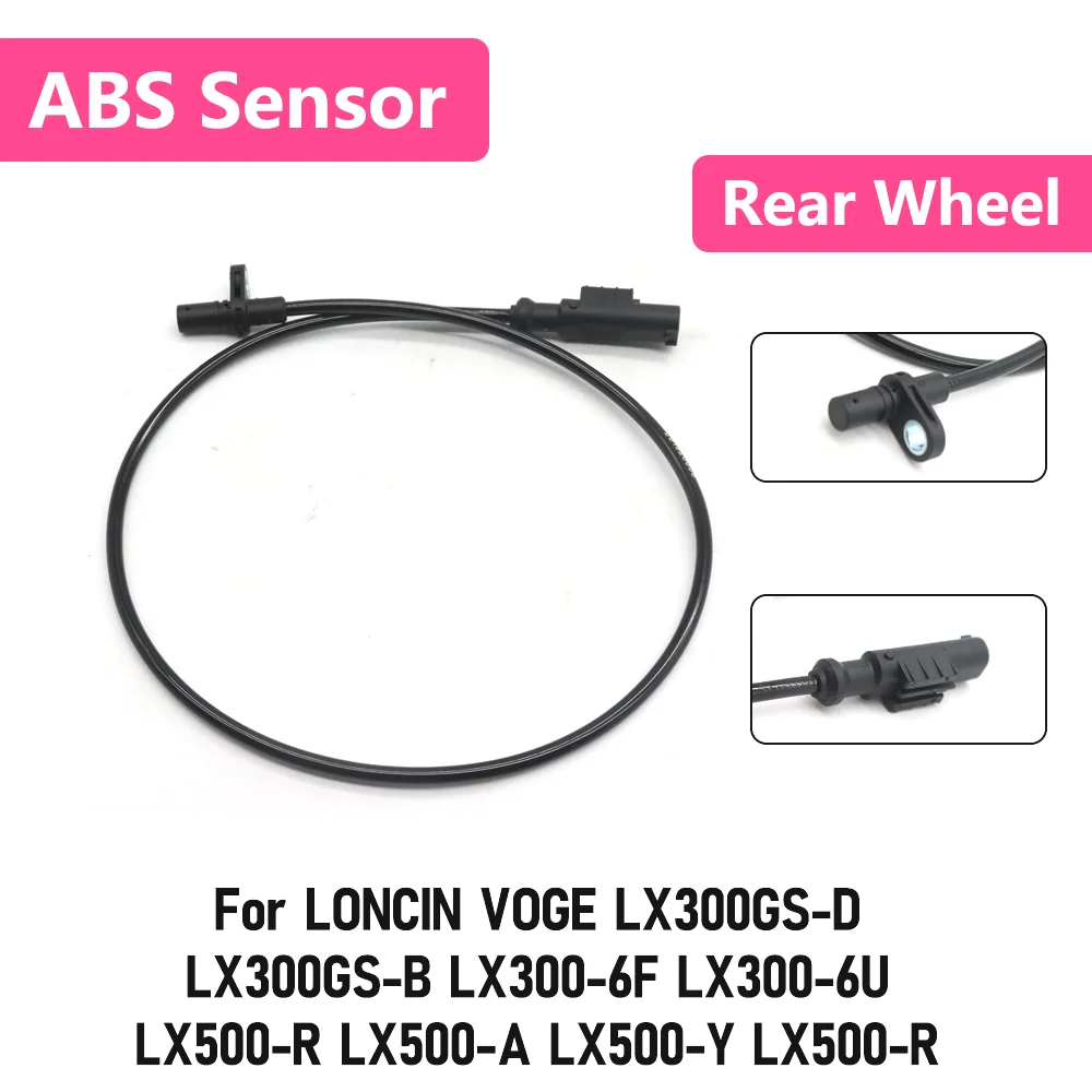 For LONCIN VOGE LX300GS-D LX300GS-B LX300-6F LX300-6U LX500-R LX500-A Y Motorcycle Rear Wheel Signal ABS Wheel Speed Sensor Wire
For LONCIN VOGE LX300GS-D LX300GS-B LX300-6F LX300-6U LX500-R LX500-A Y Motorcycle Rear Wheel Signal ABS Wheel Speed Sensor Wire
