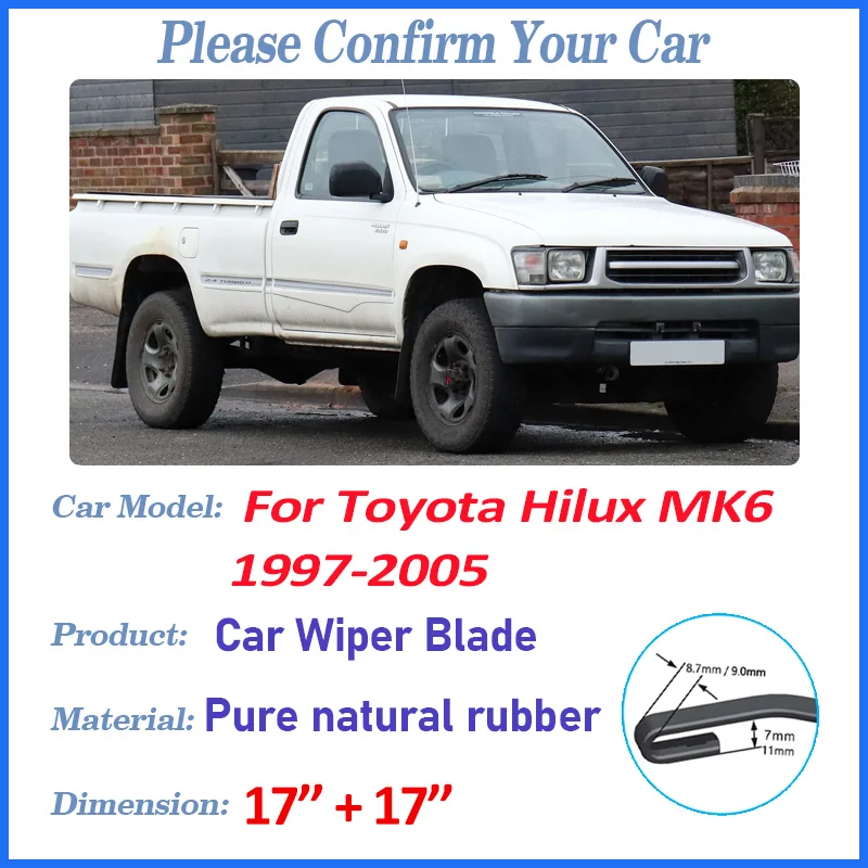 Щетки стеклоочистителя для Toyota Hilux MK6, аксессуары N140 N150 N160 N170 1997-2005, щетки для чистки лезвий автоматических дворников, инструменты
Щетки стеклоочистителя для Toyota Hilux MK6, аксессуары N140 N150 N160 N170 1997-2005, щетки для чистки лезвий автоматических дворников, инструменты