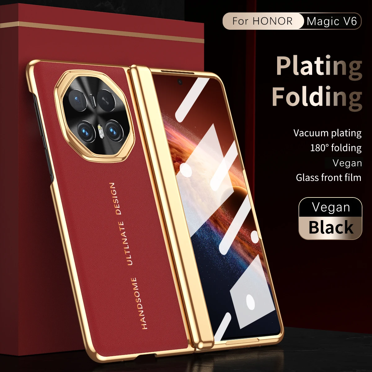 For Honor Magic V6 V5 180° Infinity Foldable Glass Front Film Vacuum Plating Anti-Fingerprint Comfort Hand Flap Phone Case
For Honor Magic V6 V5 180° Infinity Foldable Glass Front Film Vacuum Plating Anti-Fingerprint Comfort Hand Flap Phone Case