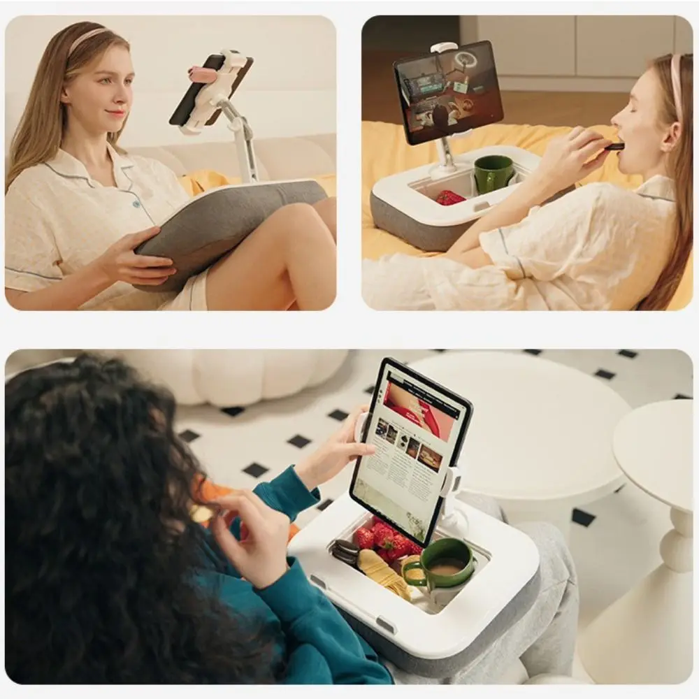 360 ° Вращающаяся подставка-подушка для планшета с многофункциональным хранилищем, универсальный держатель, подстаканник, съемная подушка-столик для ноутбука
360 ° Вращающаяся подставка-подушка для планшета с многофункциональным хранилищем, универсальный держатель, подстаканник, съемная подушка-столик для ноутбука