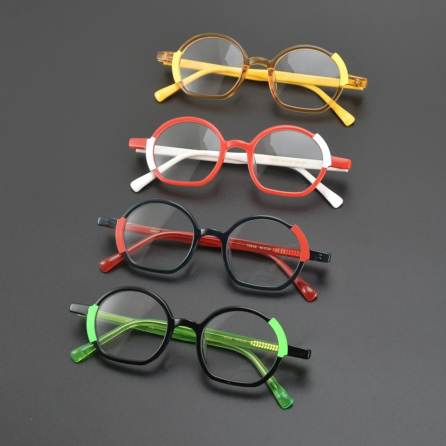 New Fashion Multicolor Acetate Round Glasses Frame Men's and Women's Personalized Optical Reading Prescription Glasses 76838
New Fashion Multicolor Acetate Round Glasses Frame Men's and Women's Personalized Optical Reading Prescription Glasses 76838