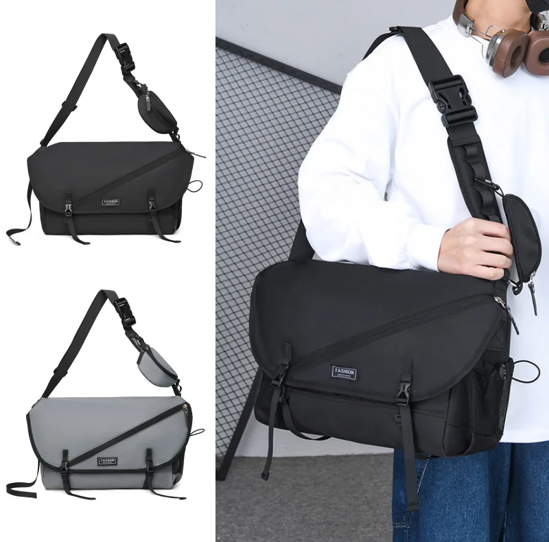 Новая модная мужская сумка через плечо, повседневная спортивная сумка на одно плечо, многофункциональная сумка через плечо большой вместимости
Новая модная мужская сумка через плечо, повседневная спортивная сумка на одно плечо, многофункциональная сумка через плечо большой вместимости