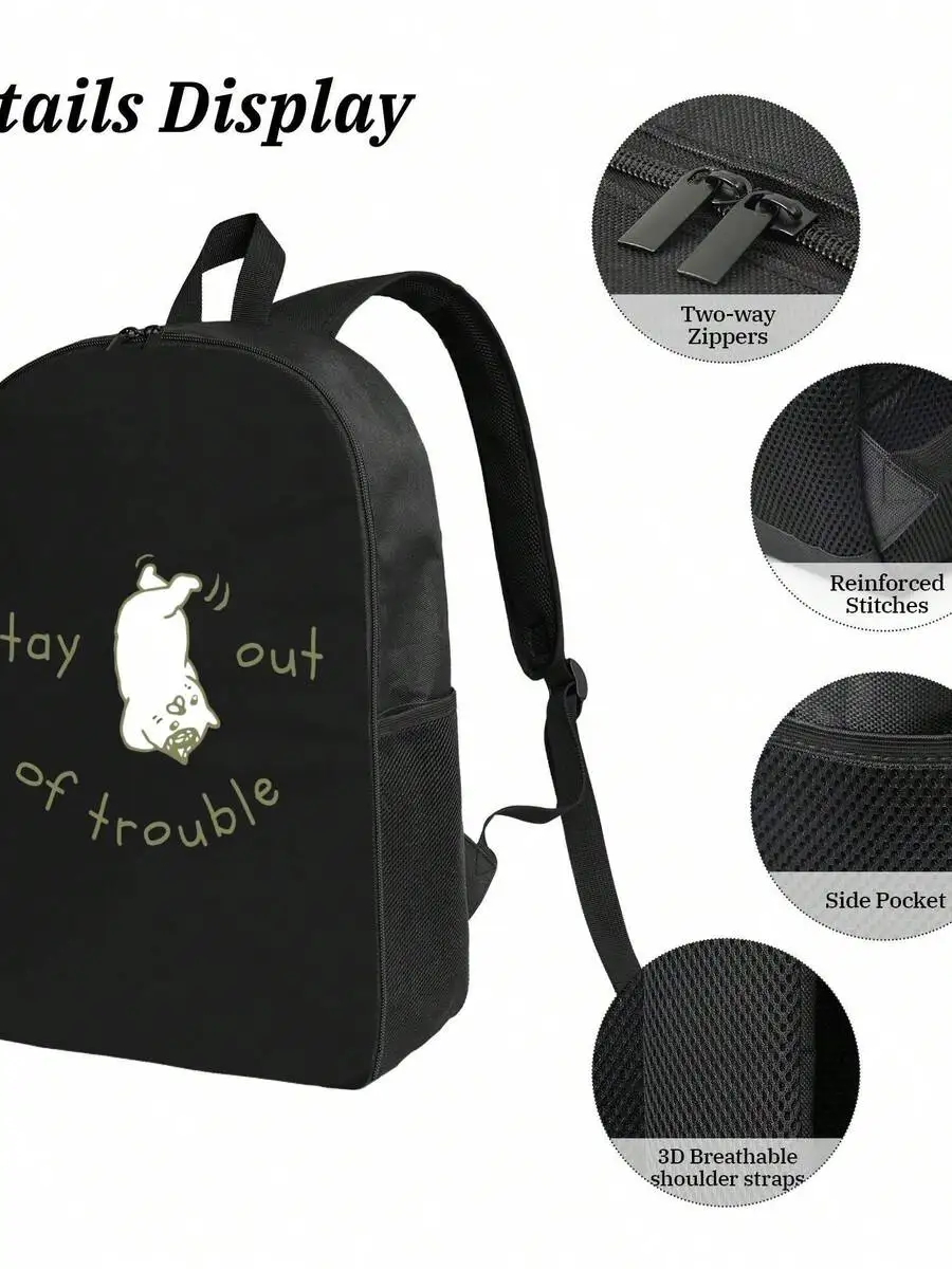Stay Out Of Trouble Waterproof Backpack Large Capacity Anti-Theft Laptop Bag Travel School College Work Casual Lightweight
Stay Out Of Trouble Waterproof Backpack Large Capacity Anti-Theft Laptop Bag Travel School College Work Casual Lightweight