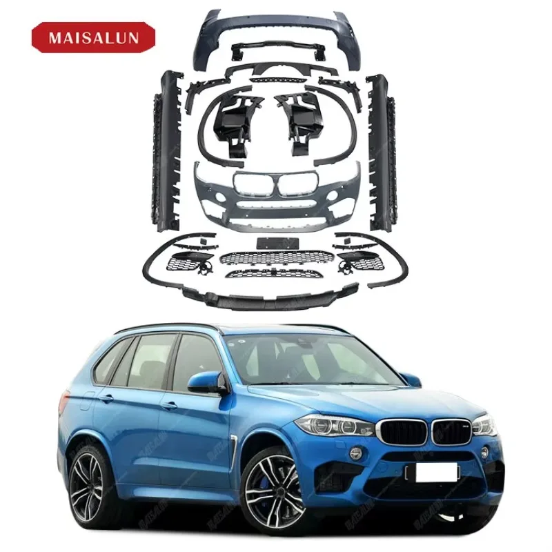 ZAIQU Jiuzhou Auto High Quality Cheap Price X5 F15 PP Body Kit Update X5m for X5 2013-2018 Front Rear Bumper Side Skirts With Ex
ZAIQU Jiuzhou Auto High Quality Cheap Price X5 F15 PP Body Kit Update X5m for X5 2013-2018 Front Rear Bumper Side Skirts With Ex