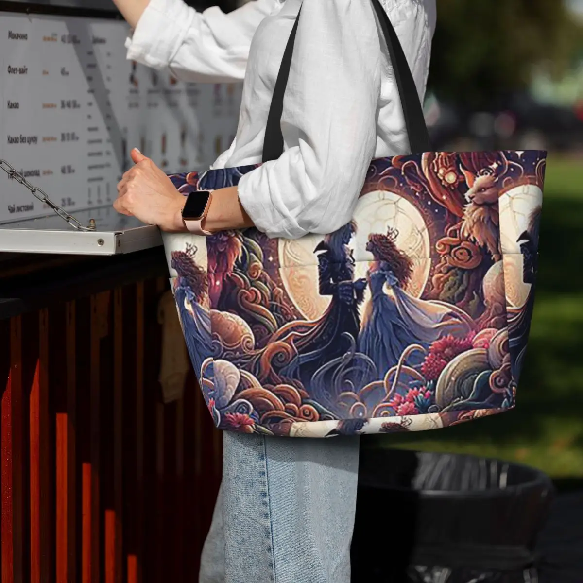 Jareth And Sarah's Alternate Labyrinth Ending Beach Tote Bag Sport Gym Yoga Duffle Large Tote Bag Women Travel Bag Fitness bag
Jareth And Sarah's Alternate Labyrinth Ending Beach Tote Bag Sport Gym Yoga Duffle Large Tote Bag Women Travel Bag Fitness bag