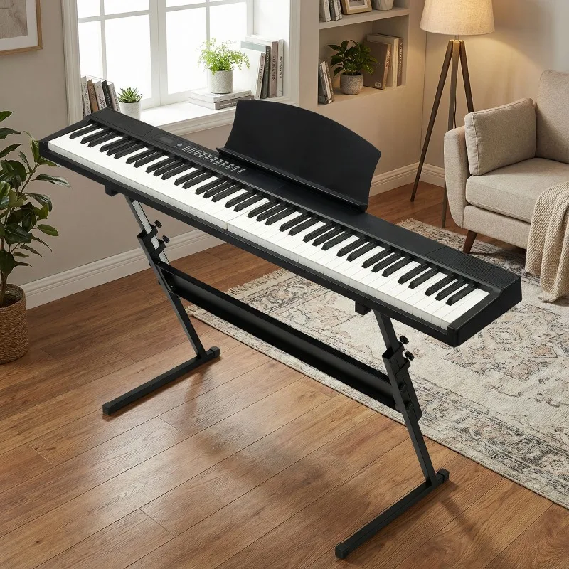 GPP-204/Y202 Magnetic 88-key half-hammer keyboard with Bluetooth, portable + Z-bracket, black, electric piano, USA
GPP-204/Y202 Magnetic 88-key half-hammer keyboard with Bluetooth, portable + Z-bracket, black, electric piano, USA