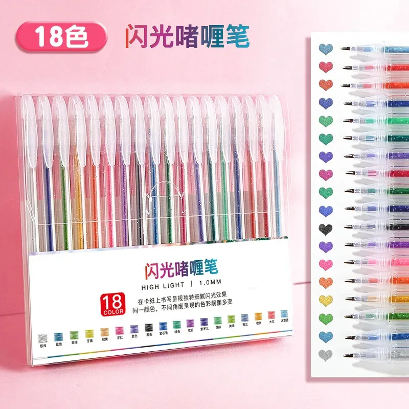 8/12/24/36 цветов, блестящие гелевые ручки, выдвижные и незакрывающиеся, пишущие художественные маркеры, раскраски, рисование, офисные студенческие канцелярские принадлежности
8/12/24/36 цветов, блестящие гелевые ручки, выдвижные и незакрывающиеся, пишущие художественные маркеры, раскраски, рисование, офисные студенческие канцелярские принадлежности