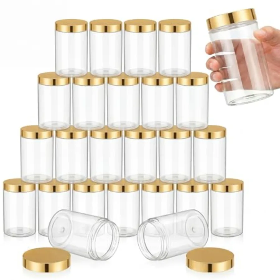 Pieces Empty Plastic Jars with s Round Storage Containers Wide Mouth for Beauty Product Cosmetic Cream Lotion Liquid Butter Cra
Pieces Empty Plastic Jars with s Round Storage Containers Wide Mouth for Beauty Product Cosmetic Cream Lotion Liquid Butter Cra