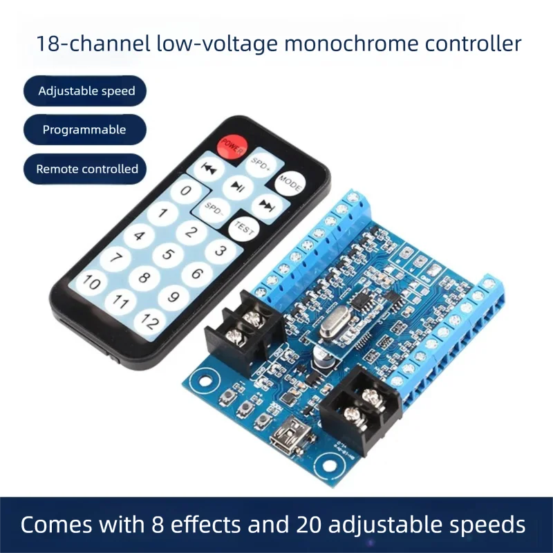 Model Controller RH-18 DIY Programmable 3.7-12V Sand Table Model Display Cabinet Display Rack LED Controller
Model Controller RH-18 DIY Programmable 3.7-12V Sand Table Model Display Cabinet Display Rack LED Controller