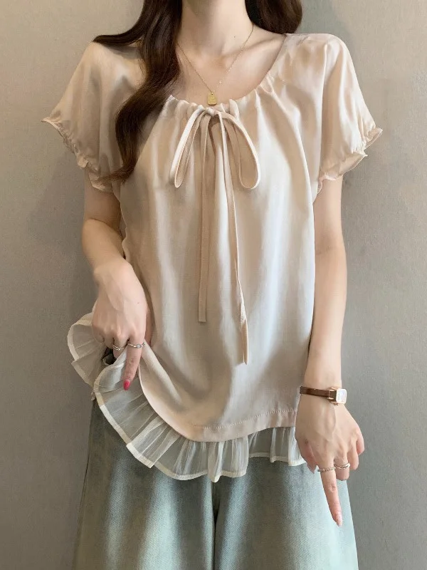 Pink Short Sleeve Shirt Women's Summer New Style Big Size Cute Doll Top Beautiful Shirt Korean Style Commute Wind Loose Fit
Pink Short Sleeve Shirt Women's Summer New Style Big Size Cute Doll Top Beautiful Shirt Korean Style Commute Wind Loose Fit