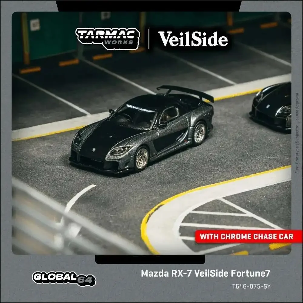 PreSale TW 1:64 Mazda RX7 VeilSide Fortune7 Grey Metallic Black Diecast Car Model Collection Toys Tarmac Works
PreSale TW 1:64 Mazda RX7 VeilSide Fortune7 Grey Metallic Black Diecast Car Model Collection Toys Tarmac Works
