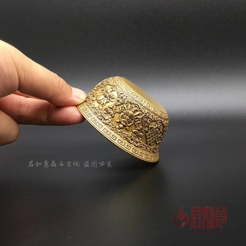 Antique Brass Small Bowl Small Ornament Solid Brass Bowl Tribute Bowl Auspicious Eight Treasures Pattern Brass Utensils Antique
Antique Brass Small Bowl Small Ornament Solid Brass Bowl Tribute Bowl Auspicious Eight Treasures Pattern Brass Utensils Antique