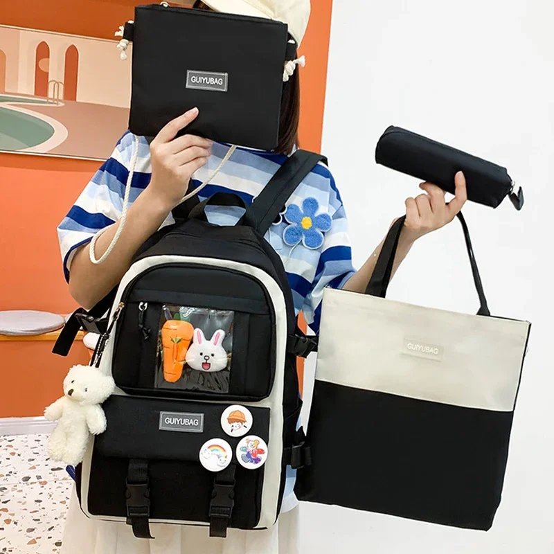 2024 New 5pcs New Large-Capacity Primary School Junior High School Students Shoulders Backpack High School of Multi-Compartment
2024 New 5pcs New Large-Capacity Primary School Junior High School Students Shoulders Backpack High School of Multi-Compartment