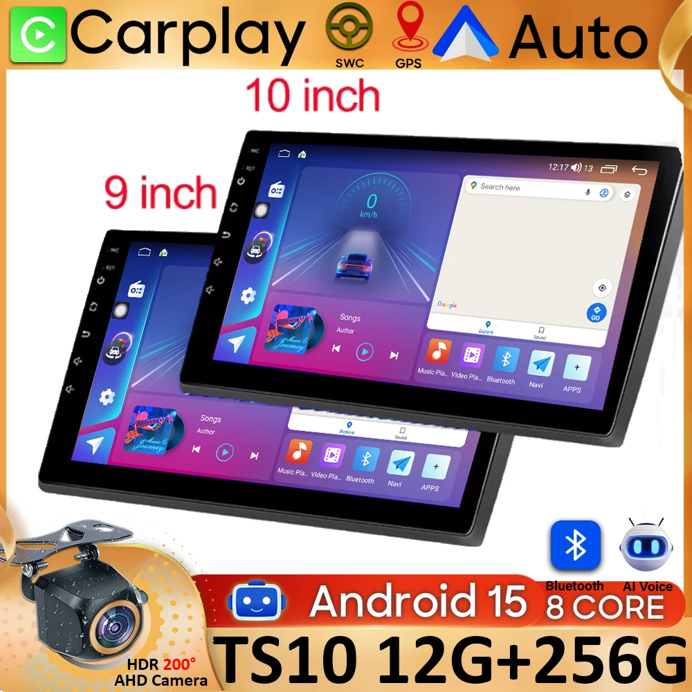 Android 15 CarPlay car radio Android Auto GPS multimedia player 2 DIN universal 9/10 inch Car stereo WiFi player QLED Screen BT
Android 15 CarPlay car radio Android Auto GPS multimedia player 2 DIN universal 9/10 inch Car stereo WiFi player QLED Screen BT