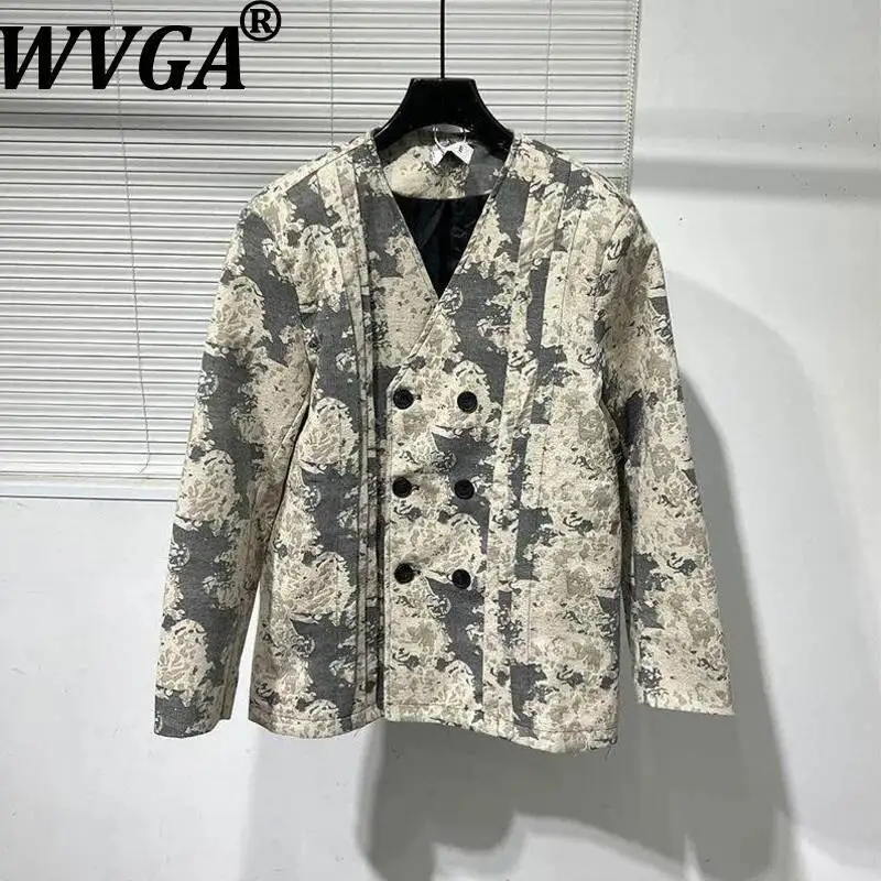 WVGA Spring Autumn New Man Printed Faux Two-piece Fashionable V-neck Chinese Style Balzer Niche Shoulder Pads Trendy Coat W23154
WVGA Spring Autumn New Man Printed Faux Two-piece Fashionable V-neck Chinese Style Balzer Niche Shoulder Pads Trendy Coat W23154