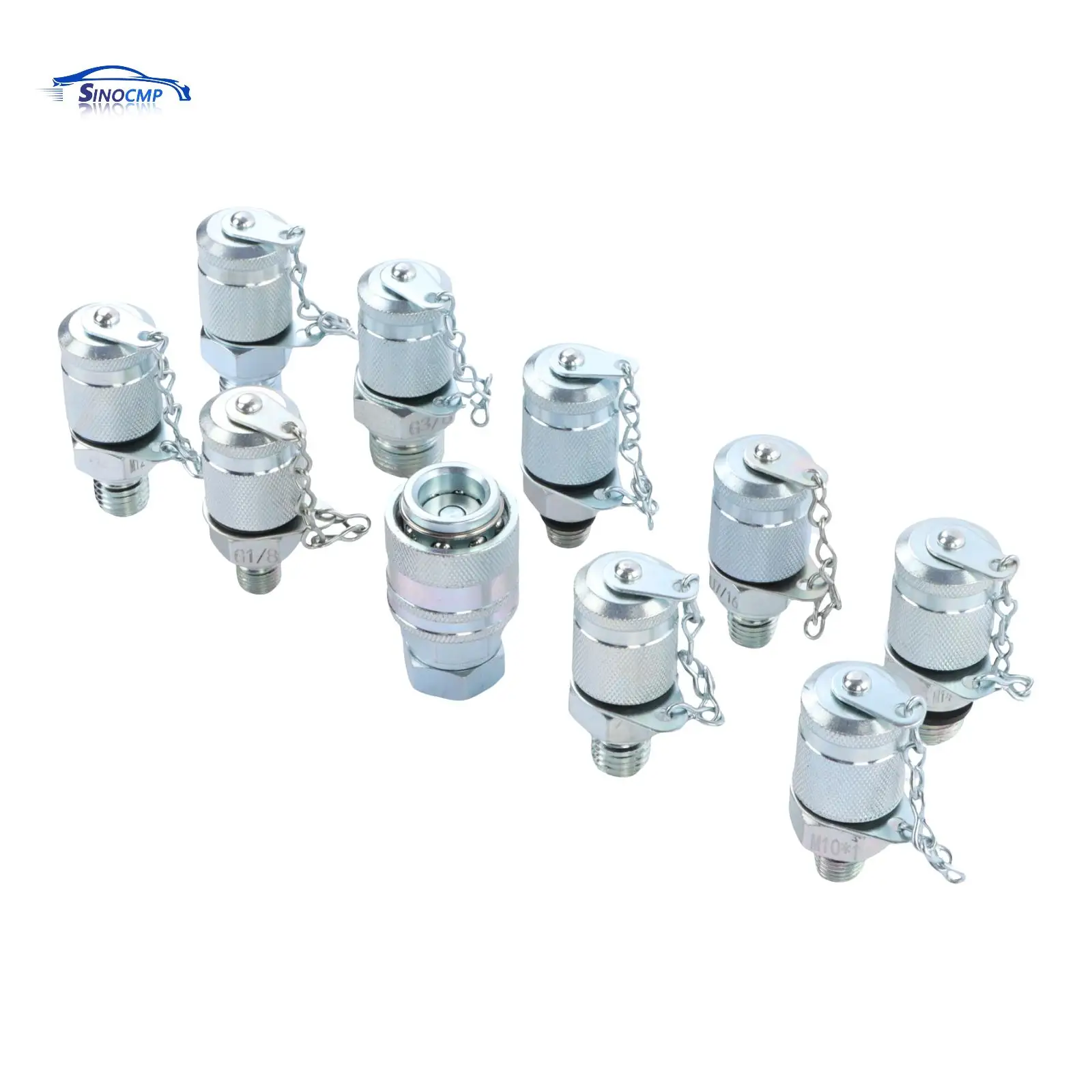 10 PCS Silver Test Coupling For Hydraulic Excavator Pressure Gauge Parts Kit Parts For CAT John Deere Bobcat Case New Holland
10 PCS Silver Test Coupling For Hydraulic Excavator Pressure Gauge Parts Kit Parts For CAT John Deere Bobcat Case New Holland