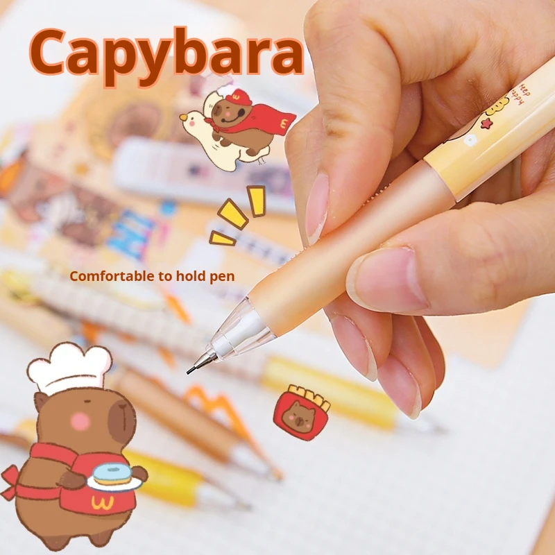 0,5 мм Kawaii капибара набор механических карандашей со сменными стержнями ластик милые школьные и офисные карандаши для письма мультяшные канцелярские принадлежности подарок
0,5 мм Kawaii капибара набор механических карандашей со сменными стержнями ластик милые школьные и офисные карандаши для письма мультяшные канцелярские принадлежности подарок