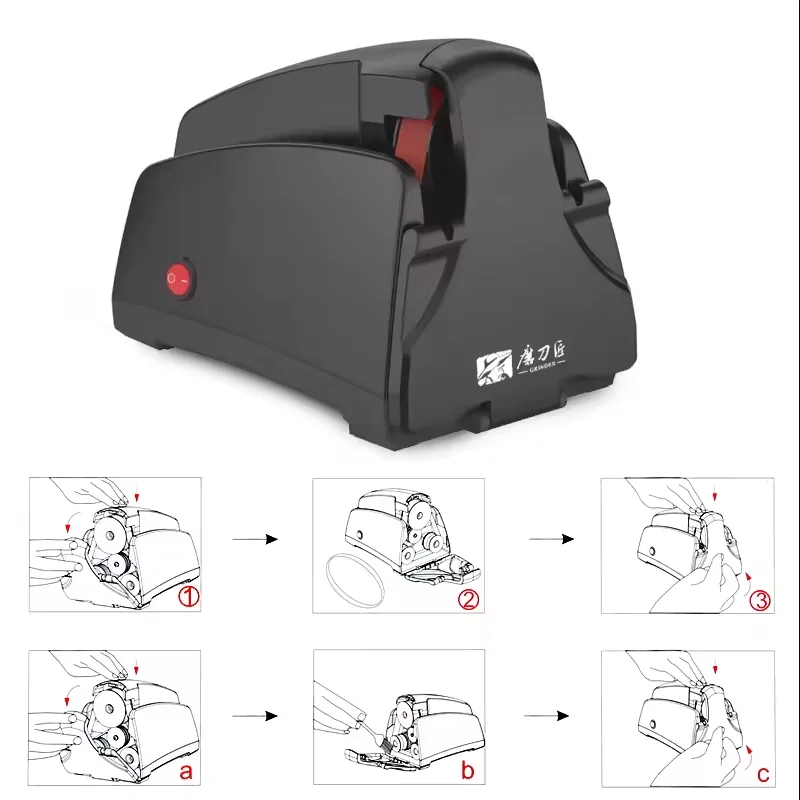 Электрическая точилка для ножей, профессиональная шлифовальная ленточная шлифовальная машина TAIDEA с 4 зернистостью (120–1000), быстрая и простая заточка ножей
Электрическая точилка для ножей, профессиональная шлифовальная ленточная шлифовальная машина TAIDEA с 4 зернистостью (120–1000), быстрая и простая заточка ножей