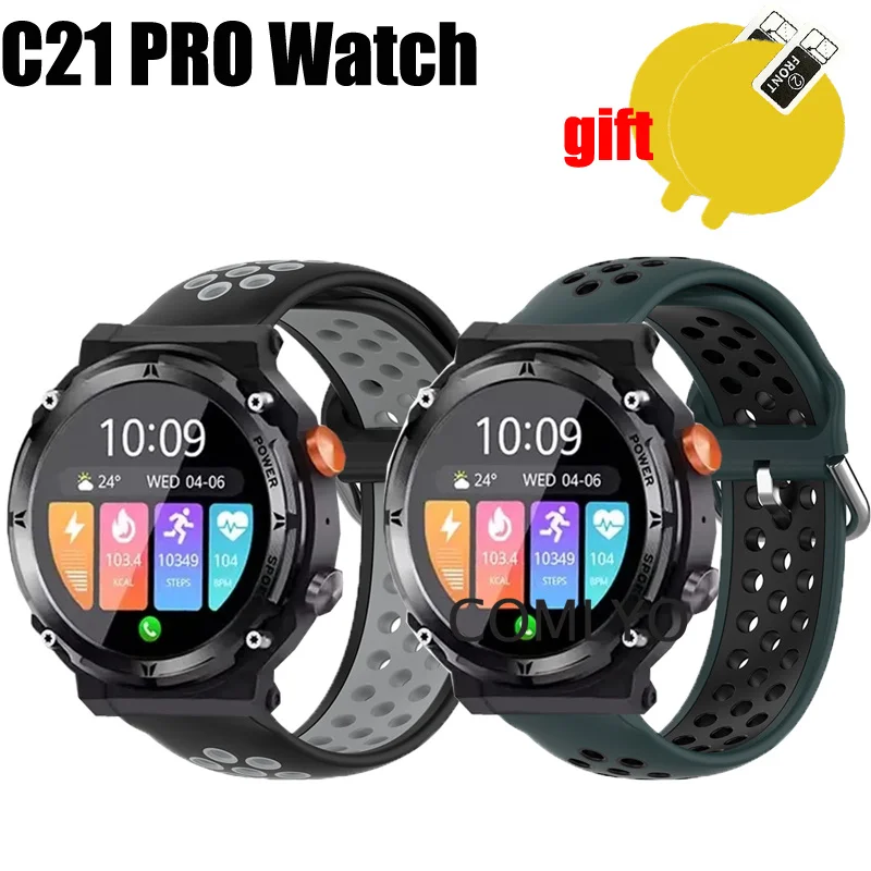 Band For C21 PRO Strap Smart Watch Silicone Breathable Sports Bracelet Screen protector film For Women men
Band For C21 PRO Strap Smart Watch Silicone Breathable Sports Bracelet Screen protector film For Women men