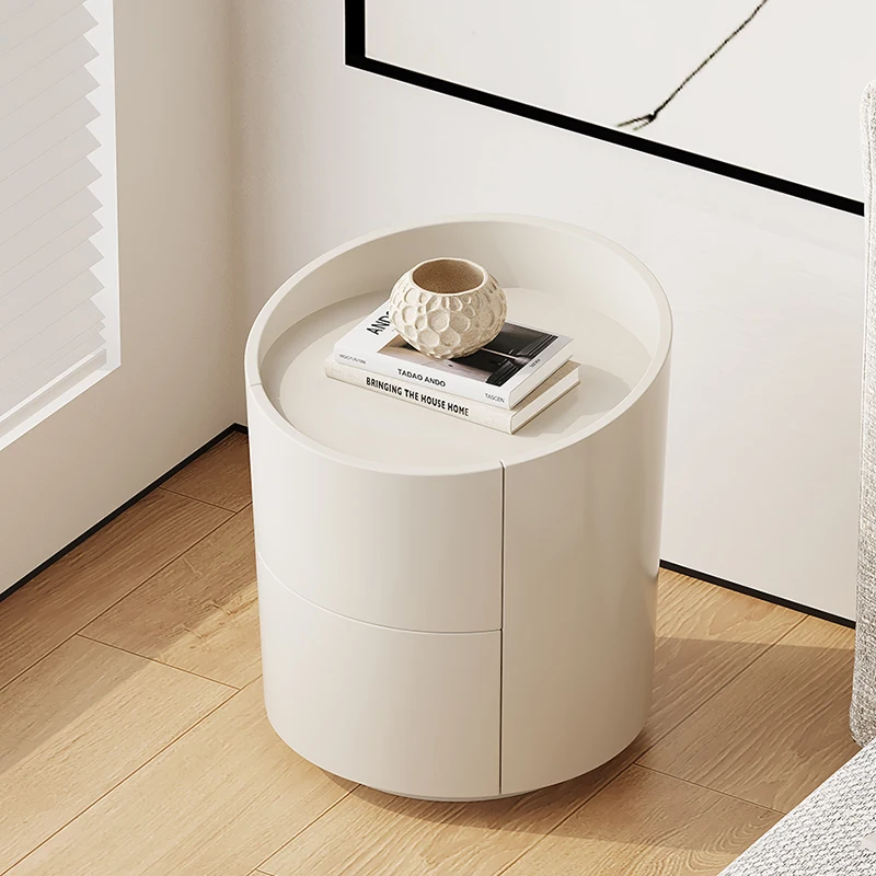 Bedside table Internet celebrity premium bedroom bedside table designer light luxury round solid wood bedside cabinet
Bedside table Internet celebrity premium bedroom bedside table designer light luxury round solid wood bedside cabinet