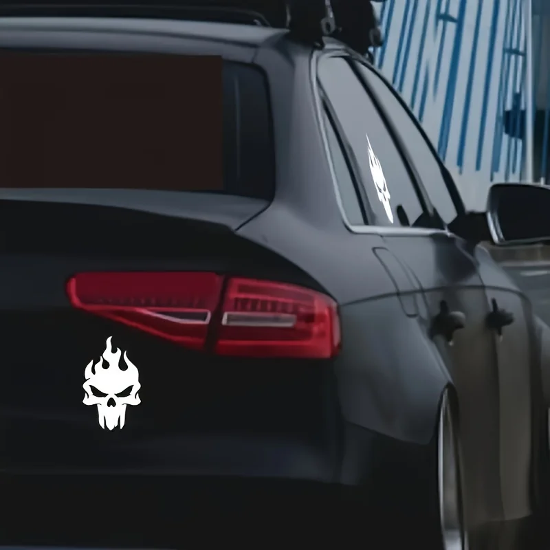 Flame Skull Car Motorcycle Waterproof Vinyl Sticker, Scary Decor for Fuel Tank Cap Rear Window
Flame Skull Car Motorcycle Waterproof Vinyl Sticker, Scary Decor for Fuel Tank Cap Rear Window