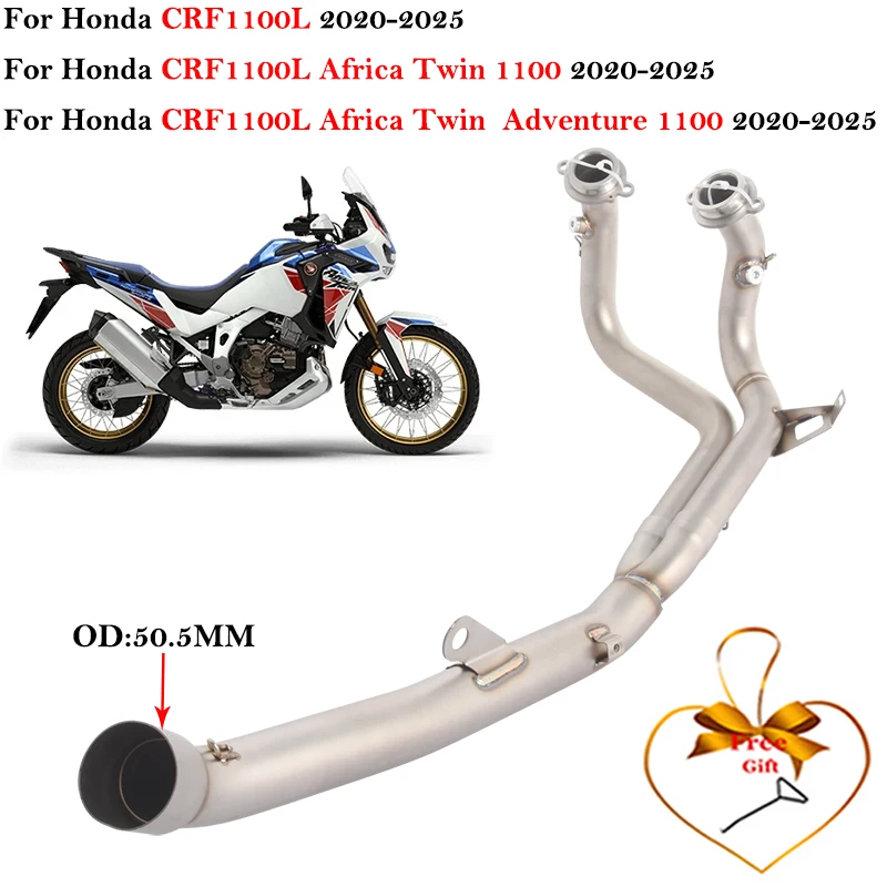 Slip On For Honda Crf1100 Crf1100L Africa Twin 2020 - 2024 Motorcycle Exhaust Espace Moto Front Link Pipe Connect 50.8MM Muffler
Slip On For Honda Crf1100 Crf1100L Africa Twin 2020 - 2024 Motorcycle Exhaust Espace Moto Front Link Pipe Connect 50.8MM Muffler