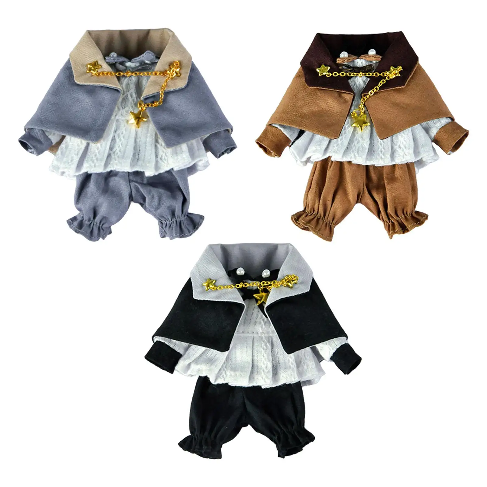 Doll Clothing Doll Cape Top and Pants Set Soft Fabric Kids Toy Costume for 1/12 Baby Doll 6inch BJD Doll Dress up Accs
Doll Clothing Doll Cape Top and Pants Set Soft Fabric Kids Toy Costume for 1/12 Baby Doll 6inch BJD Doll Dress up Accs