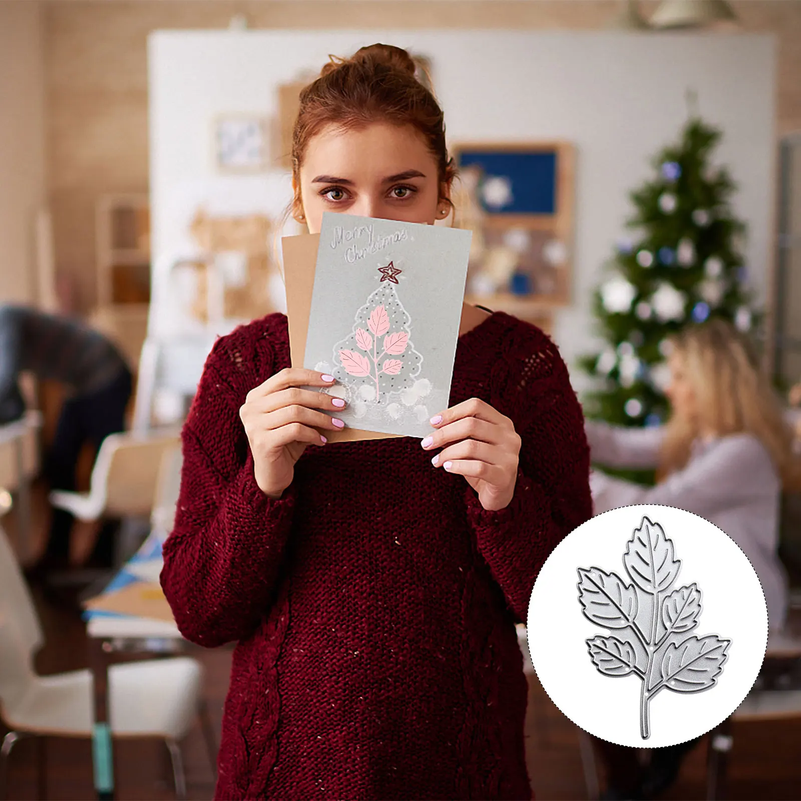 Christmas Cutting Dies Stencil Metal Template Mould For Diy Embossing Scrapbook Album Paper Decor Craft Branch 5 Leaves
Christmas Cutting Dies Stencil Metal Template Mould For Diy Embossing Scrapbook Album Paper Decor Craft Branch 5 Leaves