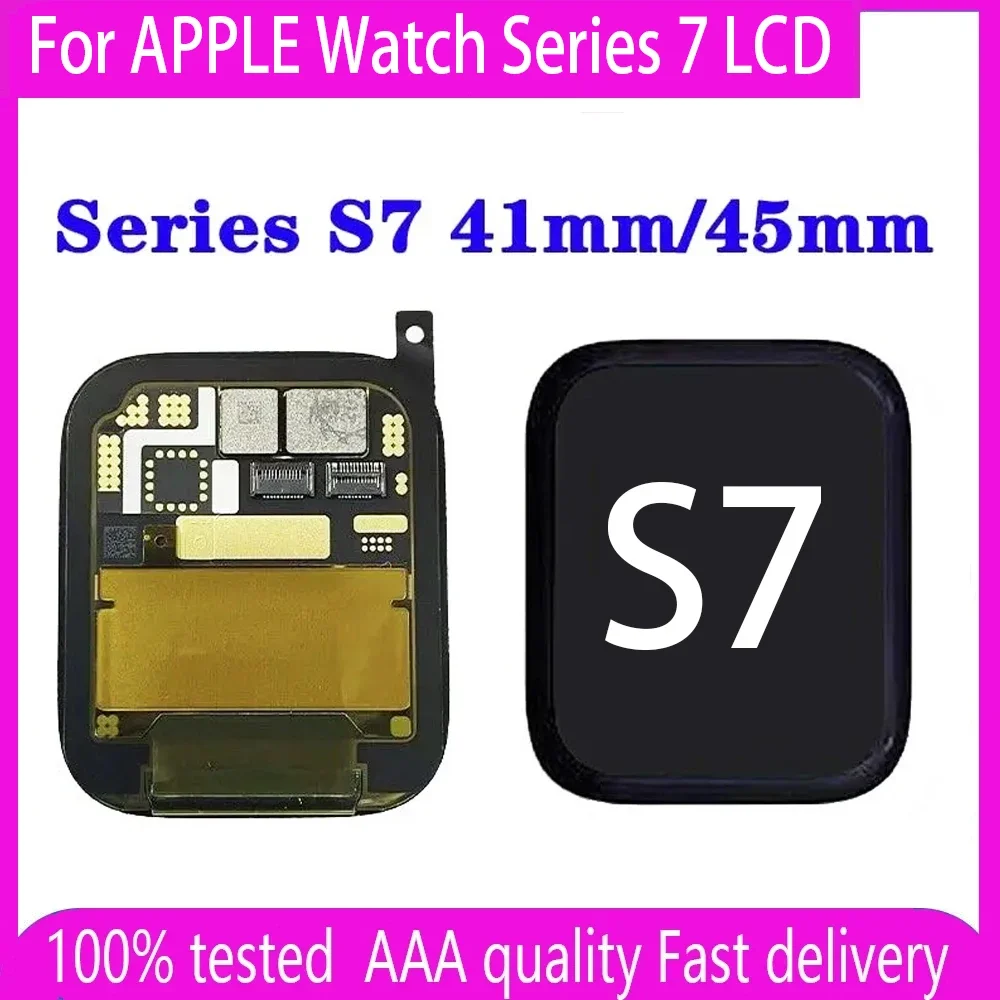 OLED For APPLE Watch Series 7 LCD Display Touch Screen Display Digitizer Assembly Replace For iWatch S7 Display 41mm 45mm
OLED For APPLE Watch Series 7 LCD Display Touch Screen Display Digitizer Assembly Replace For iWatch S7 Display 41mm 45mm