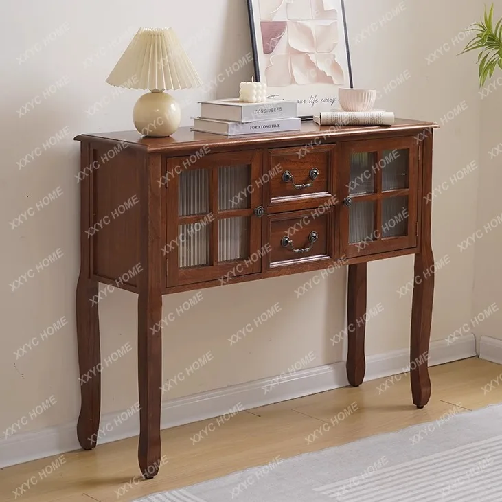 SQJ Medieval Solid Wood Dining Side Cabinet, Storage Tea Cabinet, Foyer Entrance Cabinet, Simple Living Room Decorative Lon
SQJ Medieval Solid Wood Dining Side Cabinet, Storage Tea Cabinet, Foyer Entrance Cabinet, Simple Living Room Decorative Lon