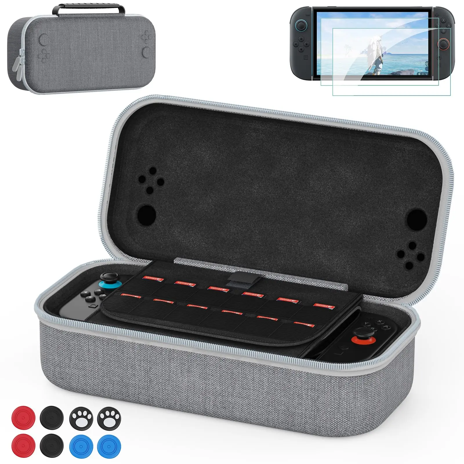 AOLION For Ninten-do Switch 2 Multifunctional Storage Bag Switch 2 Portable Anti Shock Anti Drop Waterproof Protection Bag
AOLION For Ninten-do Switch 2 Multifunctional Storage Bag Switch 2 Portable Anti Shock Anti Drop Waterproof Protection Bag