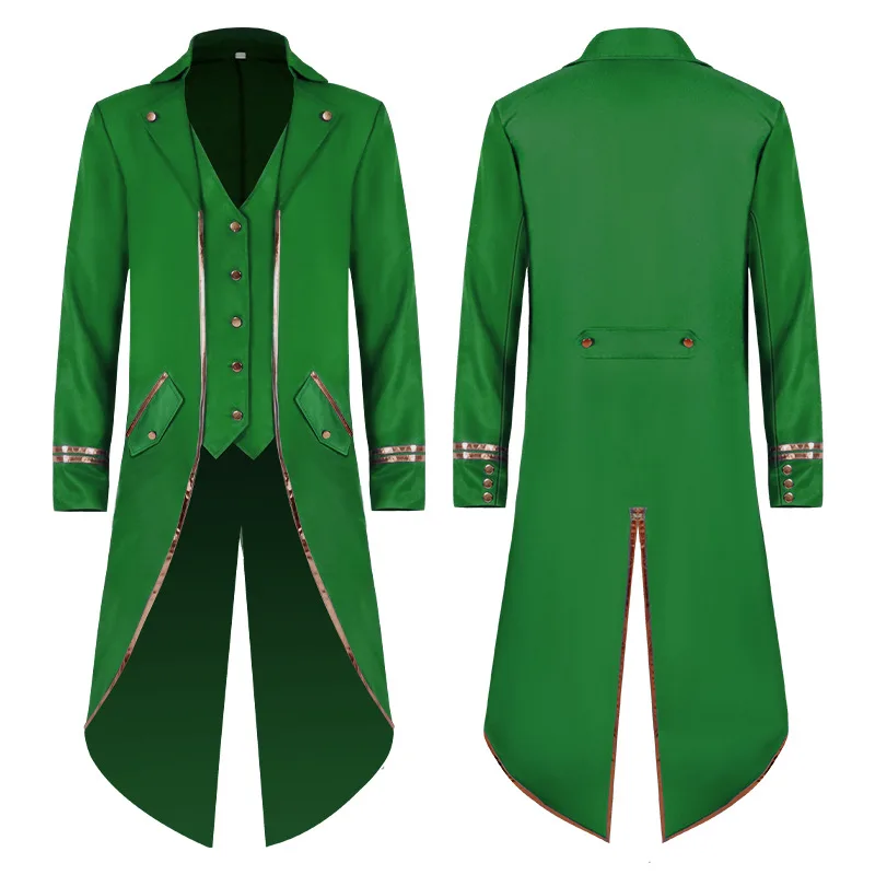 2026Men's Classic Medieval Vintage tailcoat Halloween Cosplay Victorian Renaissance Style Steampunk Medieval Jacket Costume
2026Men's Classic Medieval Vintage tailcoat Halloween Cosplay Victorian Renaissance Style Steampunk Medieval Jacket Costume