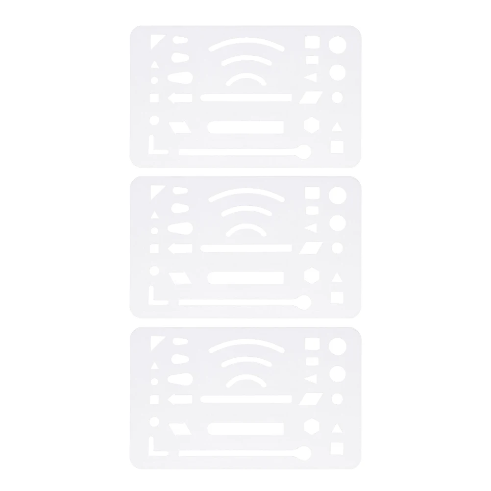 3 Pcs Plastic Erasing Shield Drawing Templates Material Precision Eraser Ideal Artists Students Office Workers Building
3 Pcs Plastic Erasing Shield Drawing Templates Material Precision Eraser Ideal Artists Students Office Workers Building