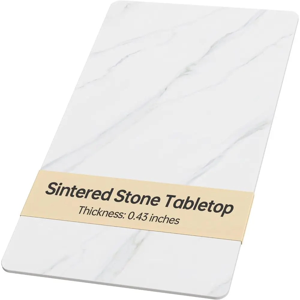 43.3 x 23.6 Black Sintered Stone Table Top - Durable Marble-Textured for DIY or Renovation, Heat & Scratch Resistant, Suitable f
43.3 x 23.6 Black Sintered Stone Table Top - Durable Marble-Textured for DIY or Renovation, Heat & Scratch Resistant, Suitable f