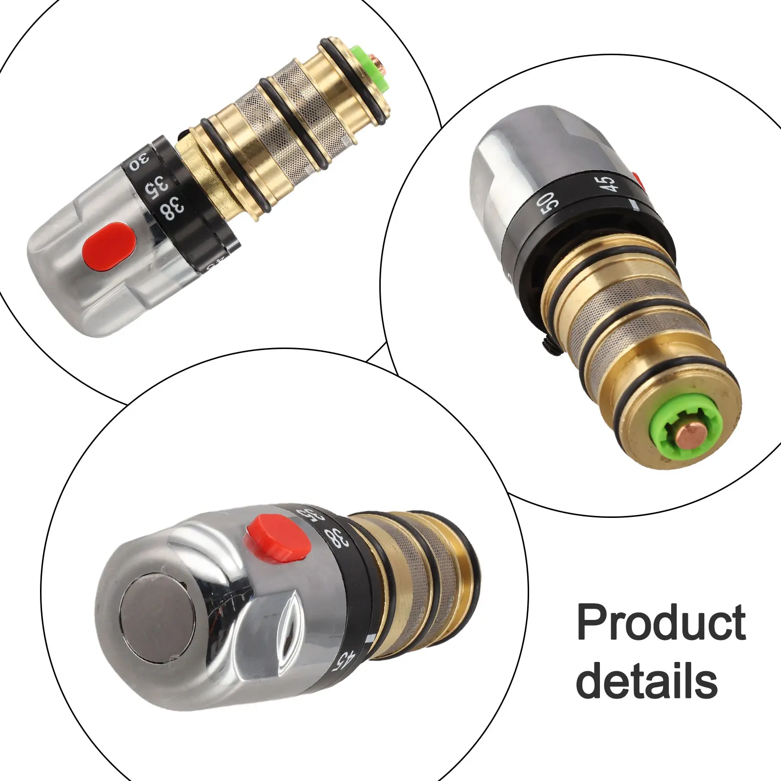 Smart Thermostatic Control Tap Tap Valve Replacement Cartridge Heat-Sensitive Element Modern Stylish Finish Safety Override Stop
Smart Thermostatic Control Tap Tap Valve Replacement Cartridge Heat-Sensitive Element Modern Stylish Finish Safety Override Stop