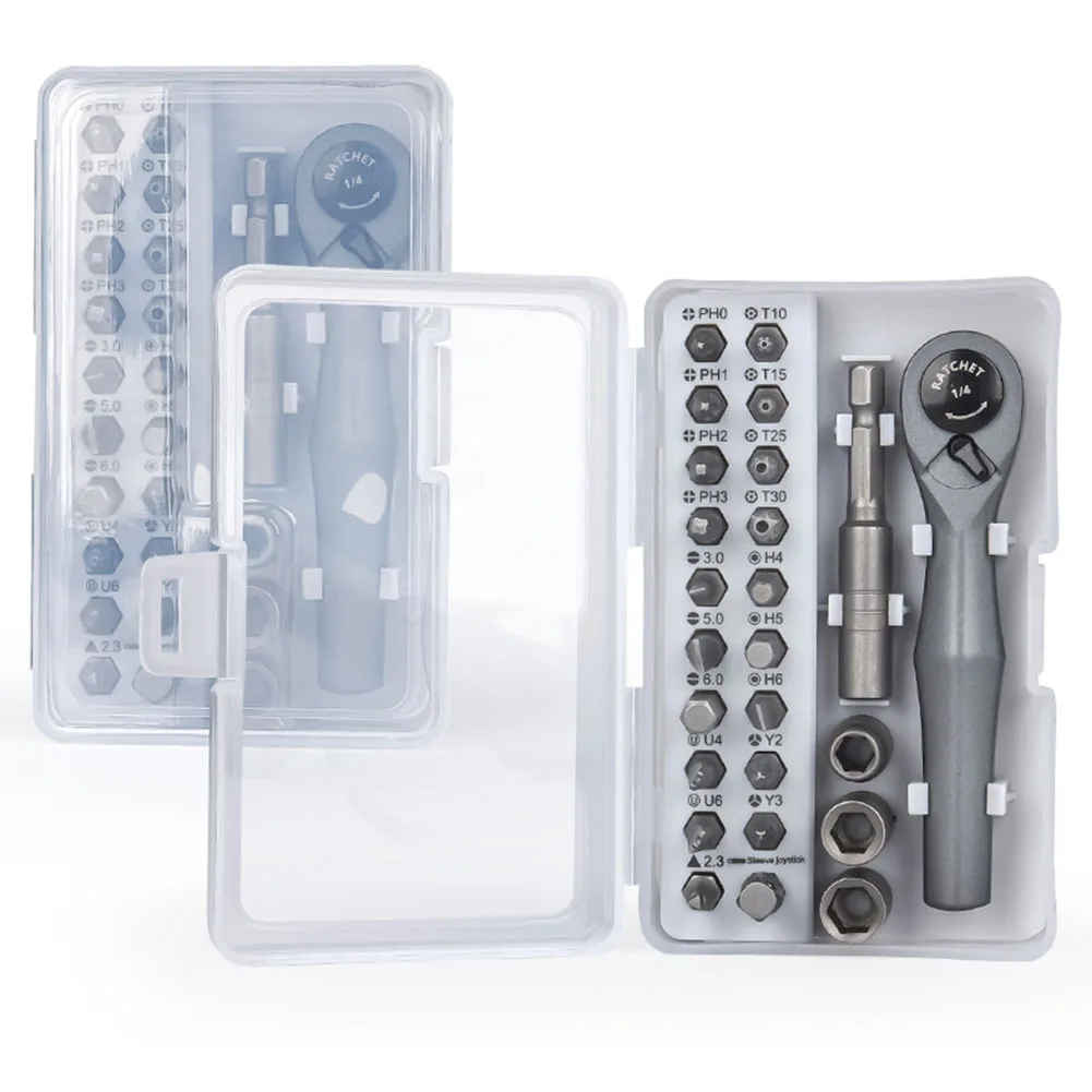 25pc Screwdriver Set Magnetic Bits Ratchet Wrench Screwdrivers Kit Chrome-molybdenum Steel Screwdriver DIY Household Repair Tool
25pc Screwdriver Set Magnetic Bits Ratchet Wrench Screwdrivers Kit Chrome-molybdenum Steel Screwdriver DIY Household Repair Tool