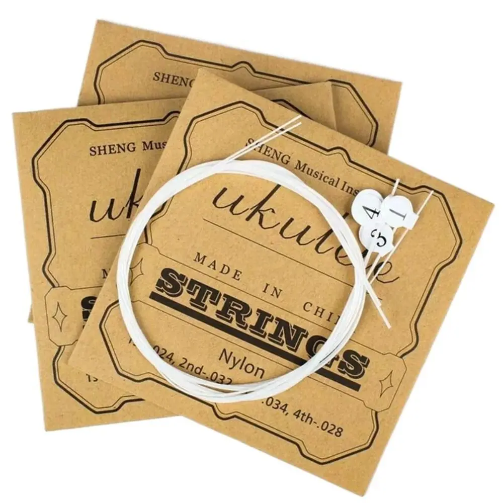 1 Set Nylon Ukulele Strings Replacement Mellow Guitar Strings Universal Tone Classical Guitar Strings
1 Set Nylon Ukulele Strings Replacement Mellow Guitar Strings Universal Tone Classical Guitar Strings