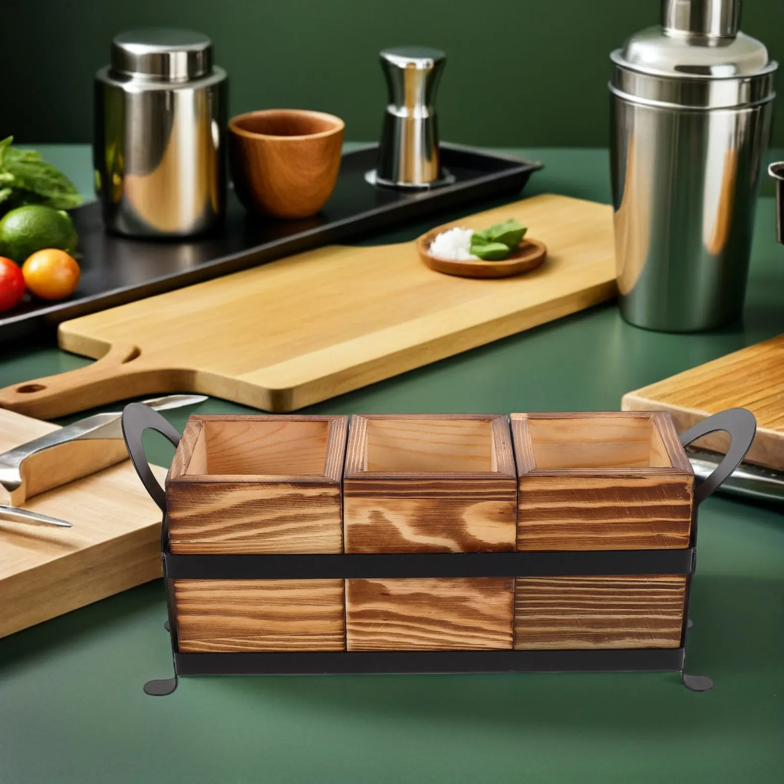 3 Compartment Wooden Utensil Caddy Kitchen Countertop Organizer Silverware Holder Farmhouse Style Cutlery Storage Rustic Spoon
3 Compartment Wooden Utensil Caddy Kitchen Countertop Organizer Silverware Holder Farmhouse Style Cutlery Storage Rustic Spoon