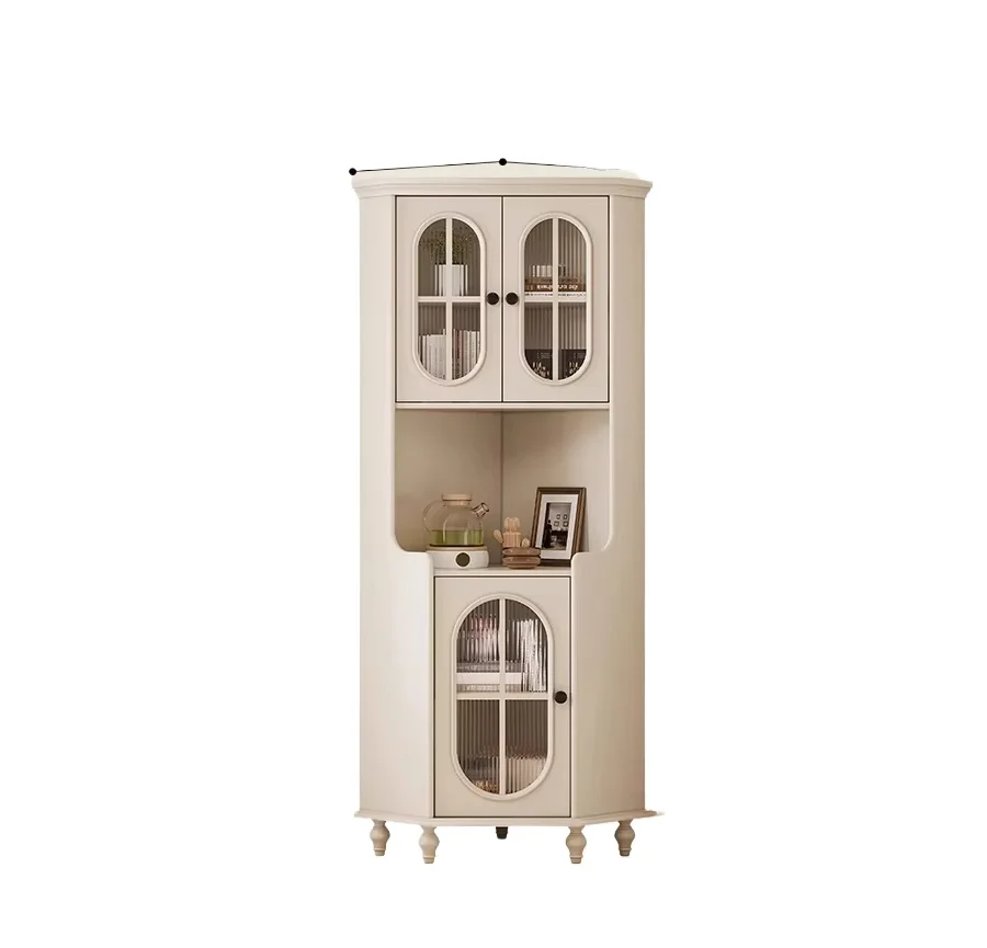 living room wall triangular dining side cabinet French cream style all solid wood corner cabinet small apartment
living room wall triangular dining side cabinet French cream style all solid wood corner cabinet small apartment