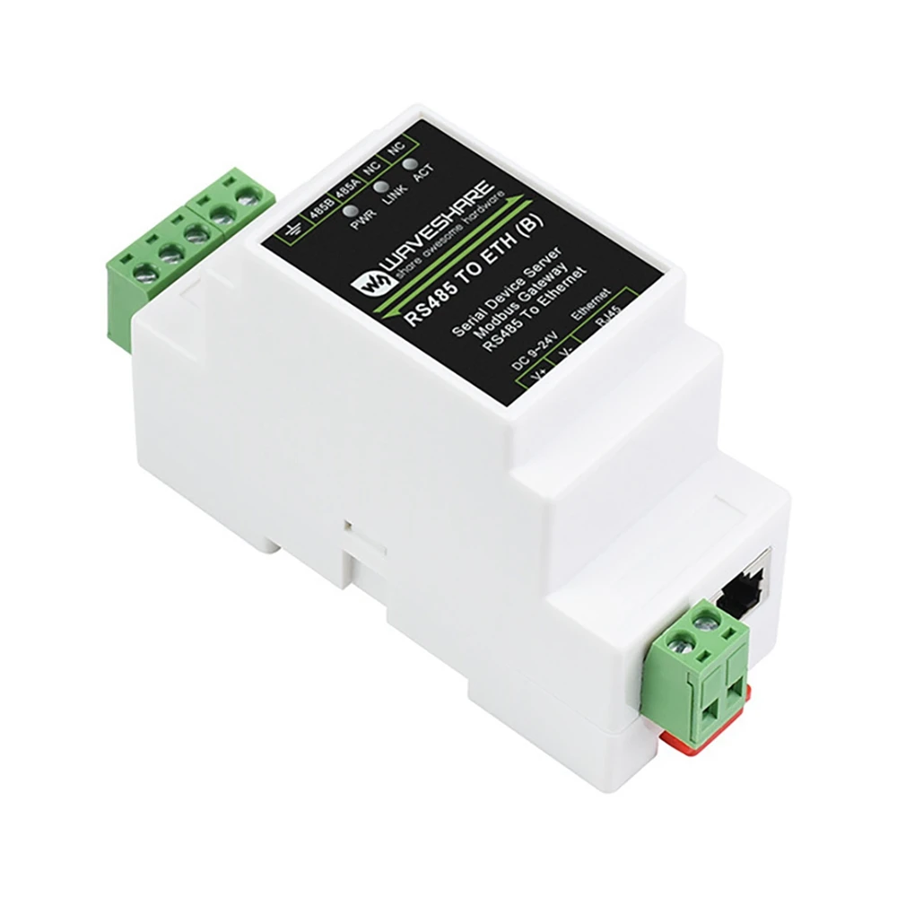 Waveshare RS485 Serial Port Server RS485 to RJ45 Ethernet TCP/IP to Serial Port Module Rail Type Serial Port Server
Waveshare RS485 Serial Port Server RS485 to RJ45 Ethernet TCP/IP to Serial Port Module Rail Type Serial Port Server