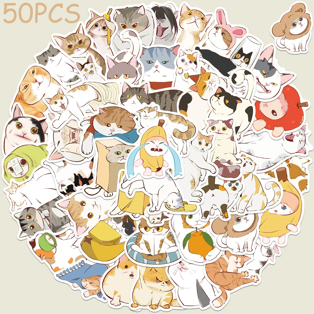 50pcs Cute Twisted Cat Stickers Decals For Laptop Skateboard Luggage Guitar DIY Aesthetic Waterproof Stickers Kids Toys Gifts
50pcs Cute Twisted Cat Stickers Decals For Laptop Skateboard Luggage Guitar DIY Aesthetic Waterproof Stickers Kids Toys Gifts