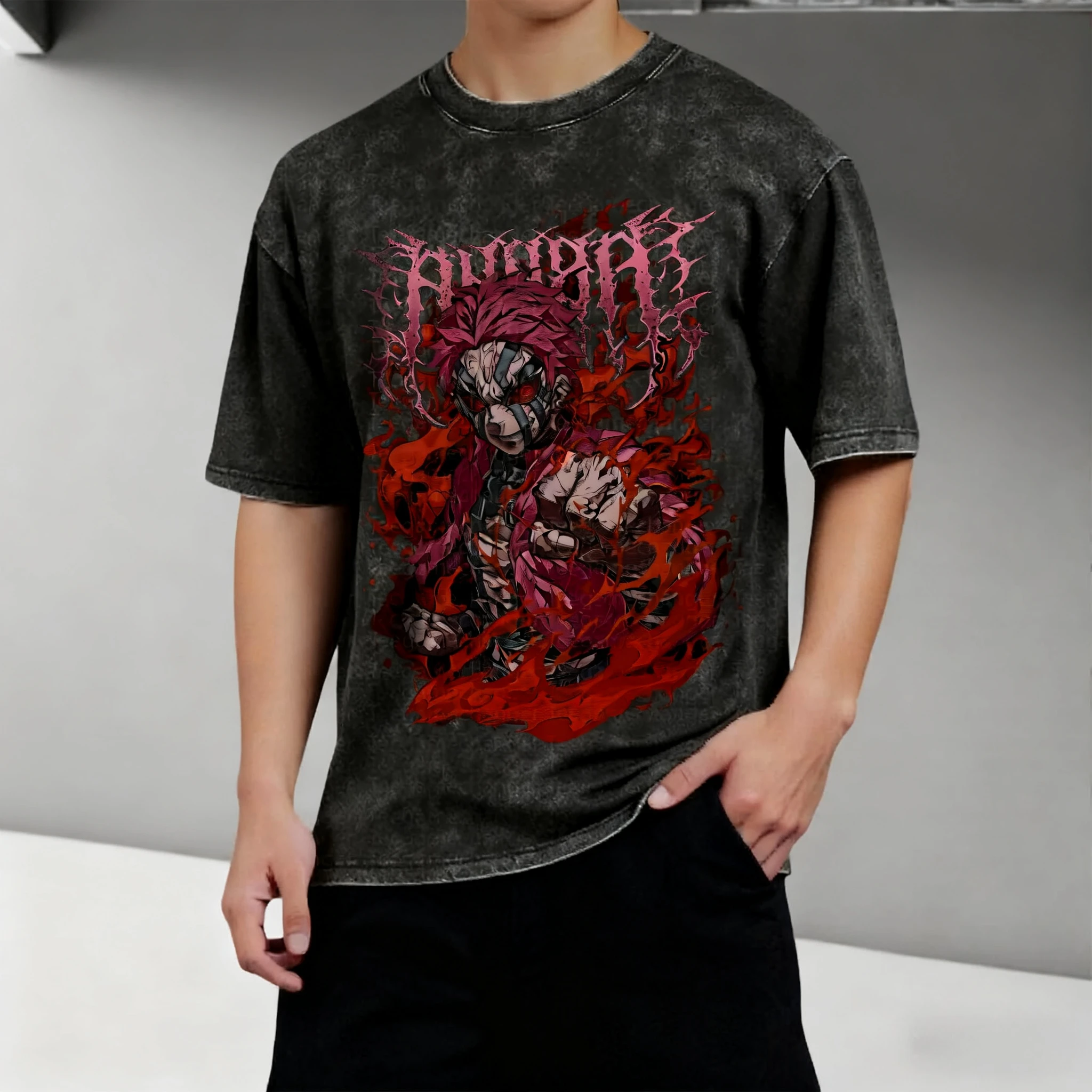 2025 Demon Slayer, мытые мужские и женские свободные спортивные летние футболки с круглым вырезом в стиле ретро с короткими рукавами и аниме-принтом
2025 Demon Slayer, мытые мужские и женские свободные спортивные летние футболки с круглым вырезом в стиле ретро с короткими рукавами и аниме-принтом