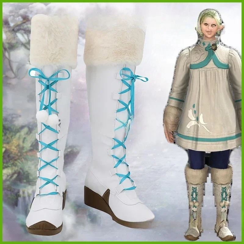 Game Final Fantasy FF14 Rielle cosplay Shoes Boots Props Halloween Party Role Play Custom Made Aksesori
Game Final Fantasy FF14 Rielle cosplay Shoes Boots Props Halloween Party Role Play Custom Made Aksesori