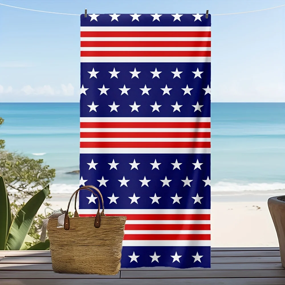 1pc Usa Flag Beach Towel 2D Printed Quick Dry Towel for Beach Pool Swimming Travel Camping Soft Absorbent Towel for Summer Gift
1pc Usa Flag Beach Towel 2D Printed Quick Dry Towel for Beach Pool Swimming Travel Camping Soft Absorbent Towel for Summer Gift