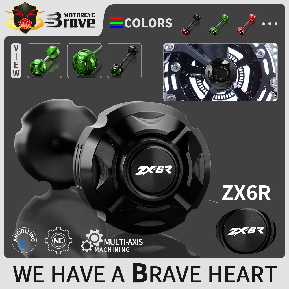 For KAWASAKI ZX6R ZX-6R 2009-2020 ZX10R ZX-10R 2011-2020 Motorcycle Front Axle Fork Wheel Protector Crash Sliders Cap Pad
For KAWASAKI ZX6R ZX-6R 2009-2020 ZX10R ZX-10R 2011-2020 Motorcycle Front Axle Fork Wheel Protector Crash Sliders Cap Pad